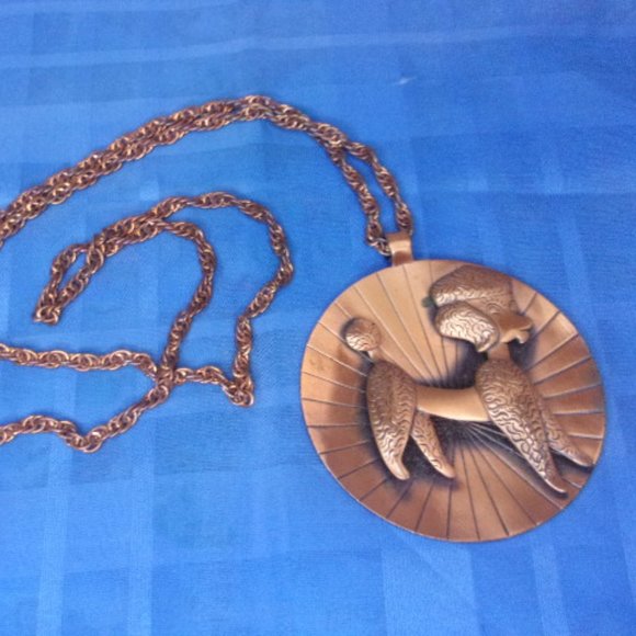 Bell Trading Post Copper Poodle Pendant Necklace - Picture 6 of 7